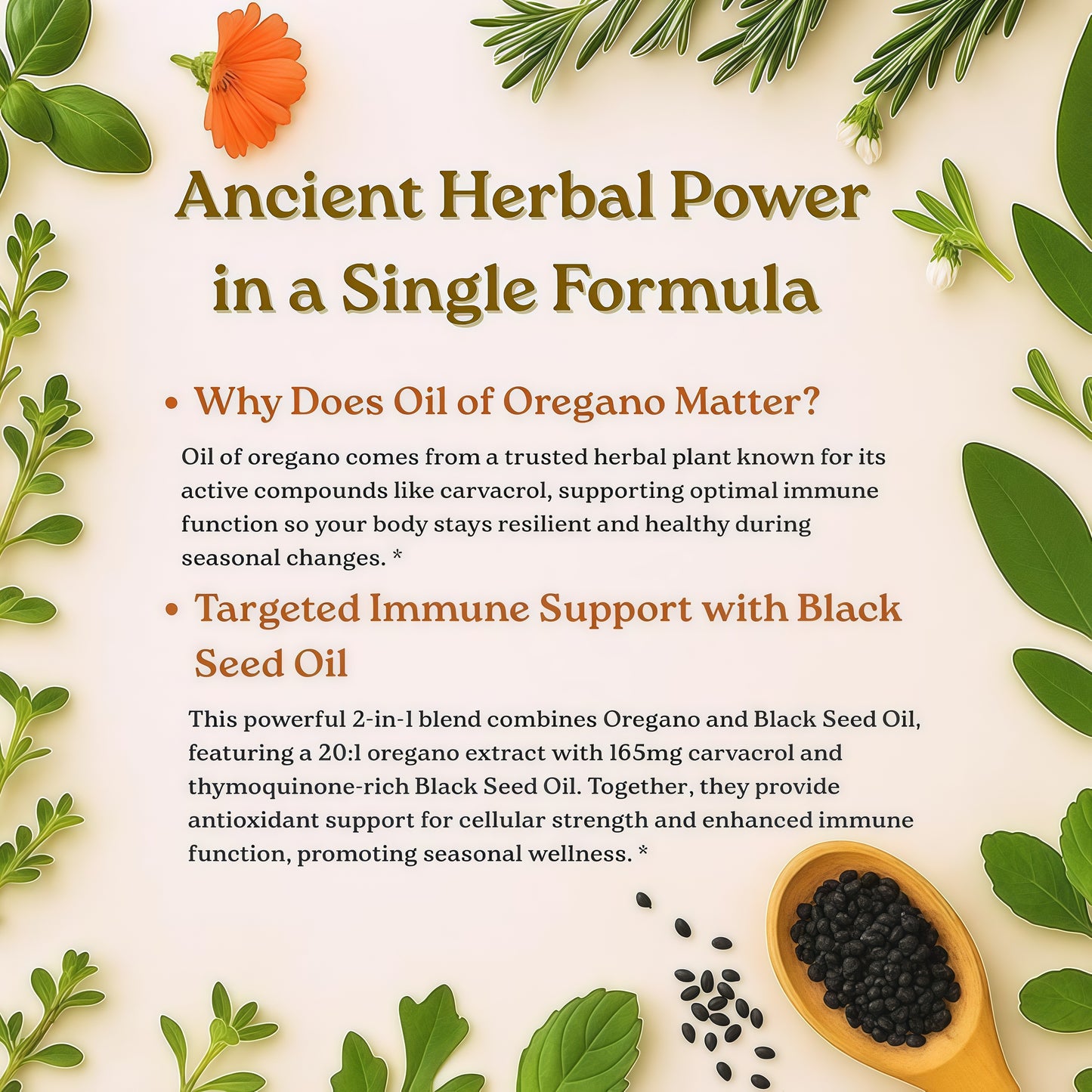 Micro Ingredients Oil of Oregano Softgels, 300 Count | 2 in 1 Formulated with Black Seed Oil, 4X Strength Carvacrol & Thymoquinone | Plant Based, Non-GMO, & Immune Support